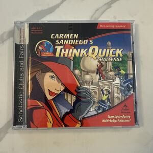 Carmen Sandiego's ThinkQuick Challenge Jewel Case (Windows/Mac, 2001)